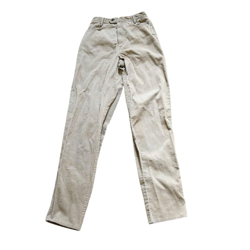 Vintage 90’s Road Runner Beige Corduroy Pants Cotton Quiet Luxury Mom Pant